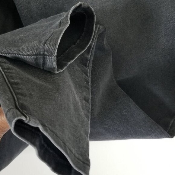 J Jill Womens Denim 5 Pocket Leggings Jeggings Vintage Black Wash Grunge Moto 10 - Picture 5 of 12